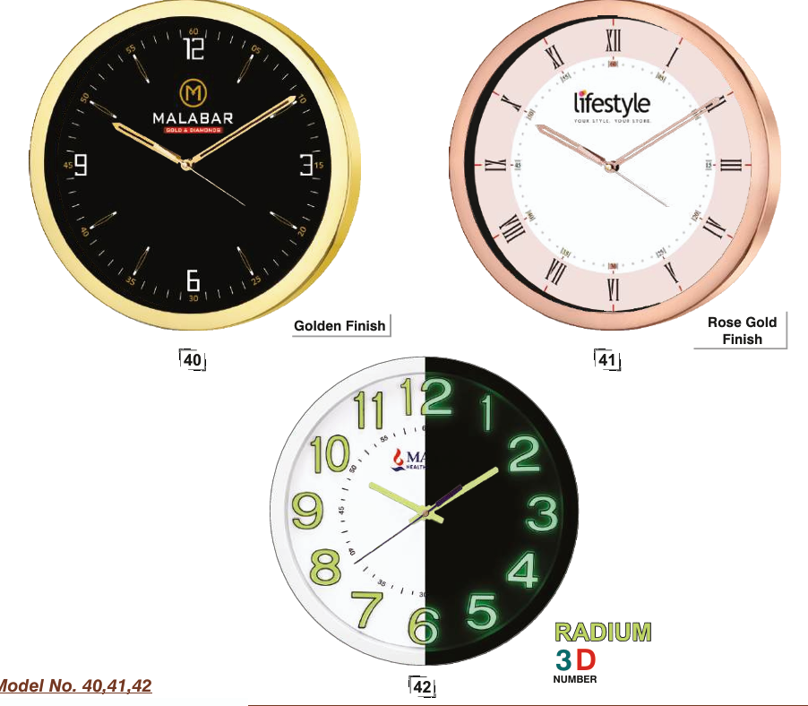 Clocks Catalogue